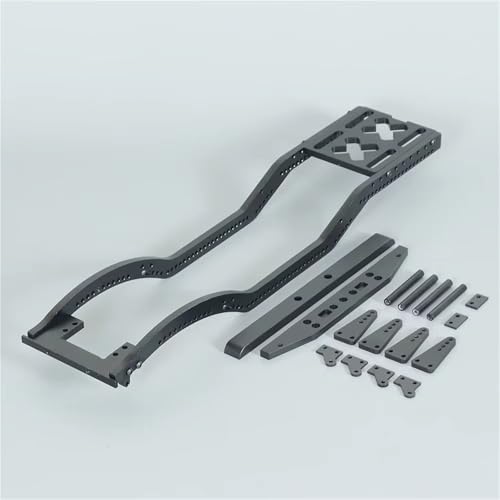 RC Car Parts for Axial for SCX10 D90 TF2 B5 1/10 Metal Chassis Set Rails Frame Shock Towers Leaf Springs Mounting Holes Accessories RC Crawler Upgrade Car Parts