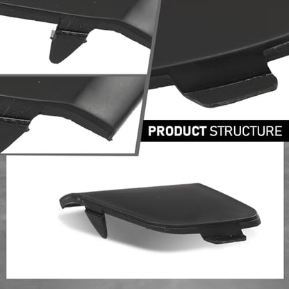 LQI Front Bumper Tow Hook Eye Cap Cover Fit Ford Focus MK3 2012-2014 | BM5117A989 Black - size: Front | Fit Ford Focus MK3 2012-2014