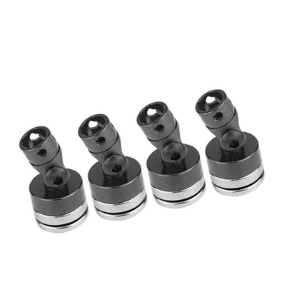 Generic 4PCS Aluminum Body Post Mount Body Post Mount for SCX10 1 10 RC Car (Black) - color: Black