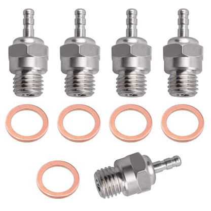 Hobbypark Medium Hot Glow Plugs N4 Super Duty Spark Engine Parts for RC Nitro Car (Pack of 5)