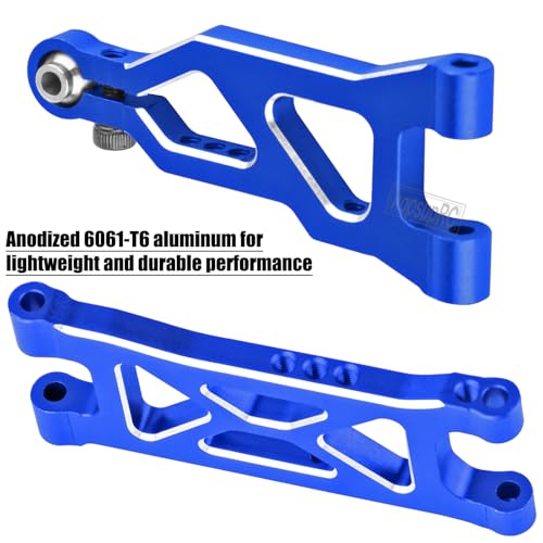 RC Suspension Arms Upgrades Parts for 1/16 Mojave Grom 223S DSC 4X4 RTR,1/16 Mojave Grom 4X4 RTR,Aluminum Front Rear Suspension A Arms Set Hops Up,Replace ARA330839+ARA330840,Navy Blue - color: Navy Blue(suspension Arms)