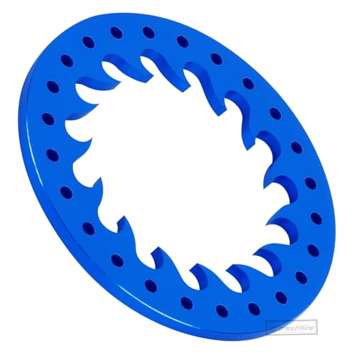 RC Metal 1.9 Beadlock Wheels Replacement Ring for 1/10 Crawler RC Car TRX4 SCX10 90046 90047,Alloy 1.9" Beadlock Rims Replacement Ring,4pcs,Navy Blue - color: Navy Blue(4pcs)