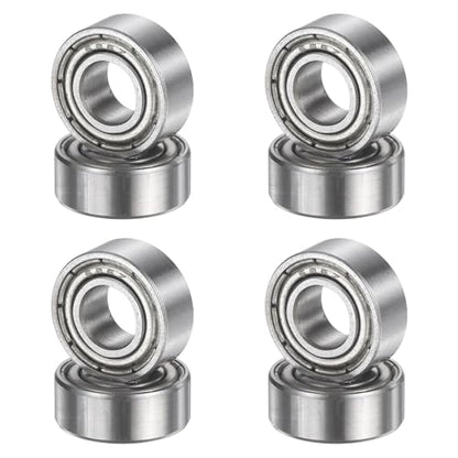 uxcell 8Pcs 686ZZ 6mmx13mmx5mm Deep Groove Ball Bearings, Double Metal Shielded Bearing Steel ABEC5 High Performance for Industrial Machinery Precision Transmission, Silver - size: 686ZZ 6mmx13mmx5mm