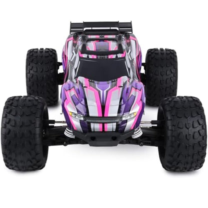 Preglued 12mm Hex 1/10 Scale RC Truck Tires and Wheels 2.8" MT Tires for Traxxas Rustler Stampede 4x4 VXL 2WD, Redcat Volcano EPX Pro S30 Blackout XTE Pro RIAARIO AMORIL 1/10 RC Monster Truck - style: Rock Tread