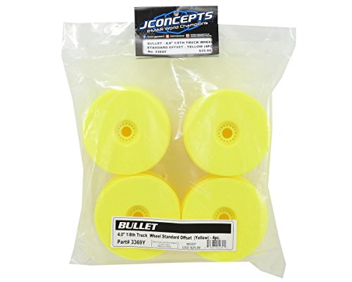 JConcepts Inc. 1/8 Bullet 4.0 Truck Wheel Yellow 4 JCO3369Y
