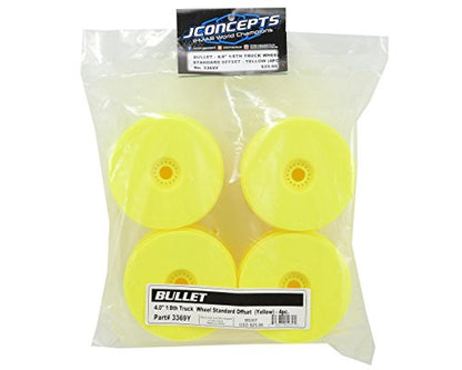 JConcepts Inc. 1/8 Bullet 4.0 Truck Wheel Yellow 4 JCO3369Y