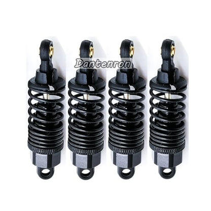 4Pack RC Car 102004 Adjustable Shock Absorber Damper Upgrade Parts Replacement Accessory 68mm For 1/10 RC On Road Drift Rally Car HSP 94102 94122 HPI Losi Axial Tamiya Redcat (Black) - color: Black