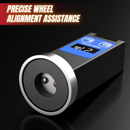 RQG Digital Magnetic Camber Alignment Tool, Universal Automotive Wheel Alignment Tool, LCD Caster Camber Gauge for Measuring Wheel of Car Truck SUV RV