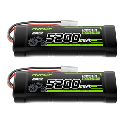 OVONIC 7.2V NiMH Battery 5200mAh 6 Cell RC Battery with TMY Connector