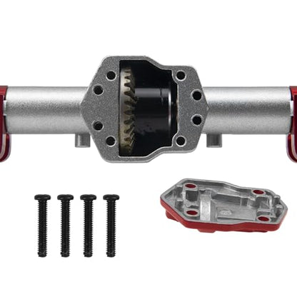 Metal Front & Rear Portal Axle Set Upgrades Parts Compatible with 1/12 MN128 G500 MN86K MN86KS MN86S RC Crawler Car (Silver) - color: Silver