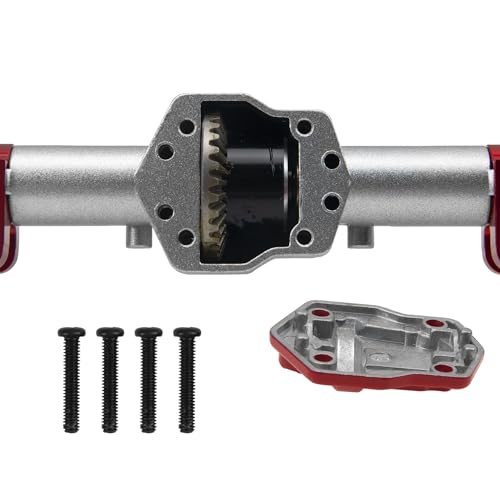 Metal Front & Rear Portal Axle Set Upgrades Parts Compatible with 1/12 MN128 G500 MN86K MN86KS MN86S RC Crawler Car (Silver) - color: Silver