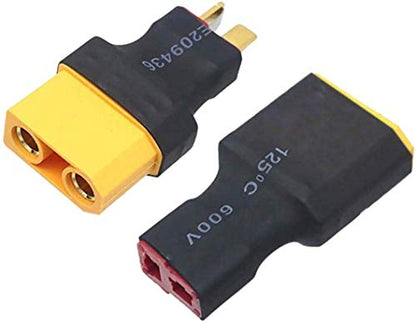 2pairs No Wires XT90 XT-90 Plug to Male Female T Plug Adapter Connector Wireless Conversion for RC Lipo NiMH Battery Charger