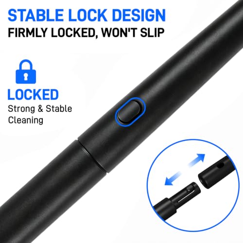 Xindell Interior Windshield Cleaner Tool – Inside Car Window Cleaning Kit with 22“ Detachable Handle, Interior Windshield Squeegee for Clear Vision, Auto Detailing Kit for Car, Home & Outdoor Windows