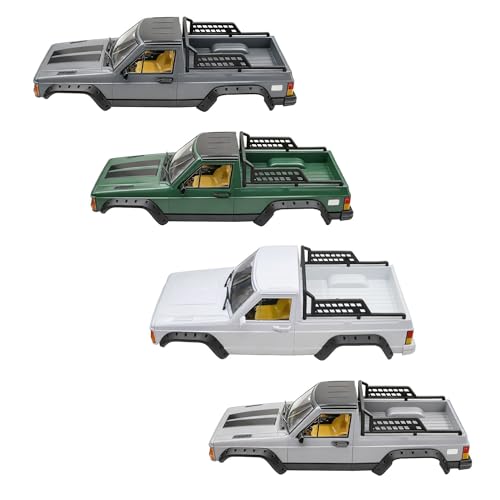 RC Car Hard Body Shell Kit,313mm Wheelbase Cherokee Body Car Shell for 1/10 RC Crawler Axial SCX10 & SCX10 II 90046 90047 TRX4 Kit (Silver Gray,Pickup) - color: Silver Gray ,Pickup B
