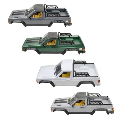 RC Car Hard Body Shell Kit,313mm Wheelbase Cherokee Body Car Shell for 1/10 RC Crawler Axial SCX10 & SCX10 II 90046 90047 TRX4 Kit (Nardo Gray,Pickup) - color: Nardo Gray ,Pickup B