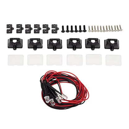 Enhance Your RC car with This Super Bright LED Roof Lamp Kit and Authentic, Perfect for AXAIL SCX10 TRX6 TRX4 90046 D90 110 1/10 RC Car. for Night Racing - 6 Lights - color: 6 Lights