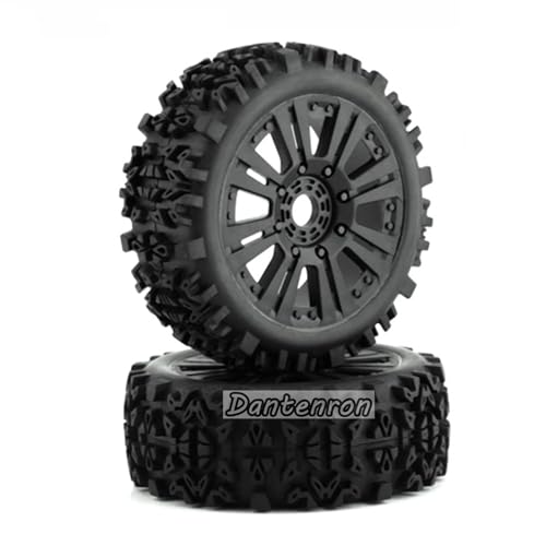 1:8 Scale RC Buggy Tires OD 4.72" and Wheels 17mm Hex with Foam Inserts for 1/8 Off Road Buggy Truck Car Traxxas Arrma Typhon 6S 3S Talion 6S Losi 8ight HPI Vorza Flux Kyosho Hobao 4PCS