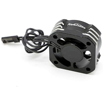 30MM Aluminum Booster High Speed RC Cooling Fan 28K (Black) - 1.18" x 1.18" x 10mm - Perfect for RC Vehicles, ESCs, Motors - color: Black