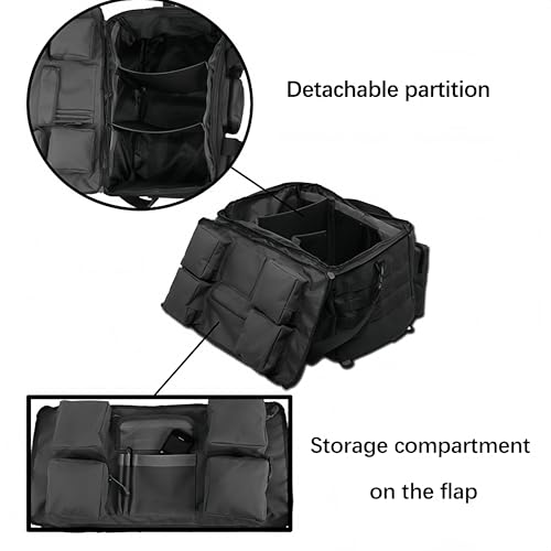 RC Car Duffel Bag,RC Waterproof Bag,RC Storage Bag for 1/10 RC Crawler Drift Cars Sports Car Axial SCX10 90046 D90 TF2 MST Tamiya CC01 HSP 94123 (C Black) - size: C Black