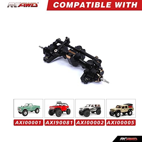 RCAWD Reinforced Screws SCX24 Front Portal Axle Full Brass for Axial 1/24 SCX24 AX24 & AX24 Upgrade Parts