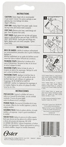 Oster Gear Lube Premium Clipper Grease, 1.25 Ounces (076300-105-000)
