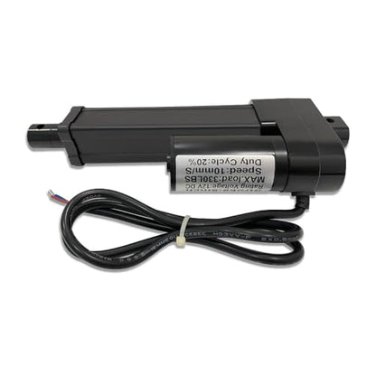 4" (100mm) Stroke 12V Silent Electric Linear Actuator Black | 330lbs (1500N) Load Capacity, IP55 Waterproof - color: Black, size: 4"