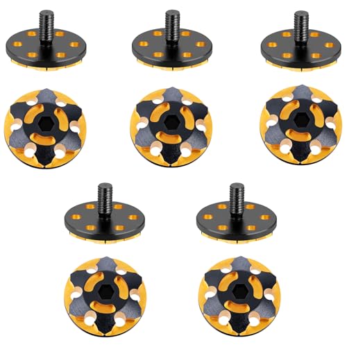 Wing Mount Buttons M3 Rear Fixed Tail Wing Washer, #A Gold | 2Pcs, Aluminum, For 1/10 Sakura D4 D5, RC Off Road Short Truck Buggy Racing Car - color: #a Gold