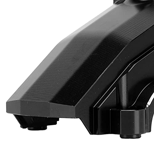 TUORE Front Rear Differential Cover, 2pcs Replacement Light Weight High Strength Aluminum Alloy RC Car Gearbox Housing for RC Car (Black)