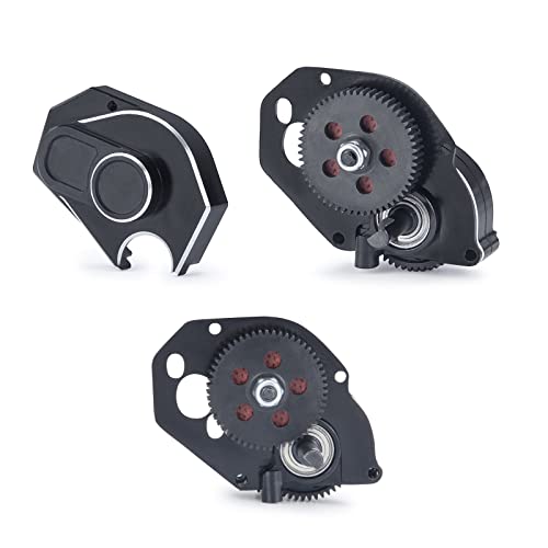 RC 2-Speed Metal Transmission Case Gearbox for 1/24 Axial SCX24 Vehicles | Suit for AXI90081 C10 JLU CRC B-17 AXI00005 AXI00006 Crawler
