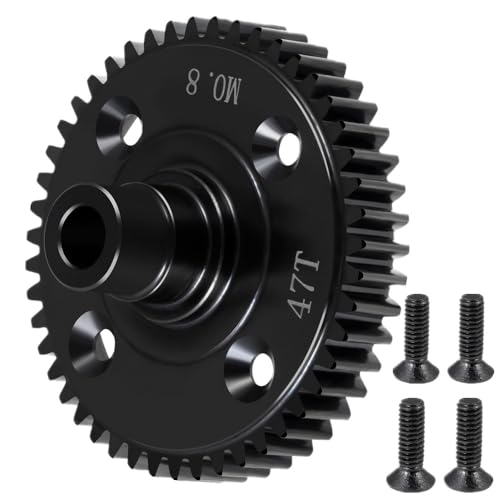 Steel Mod 0.8/32P 47T Center Diff Spur Gear for Tra-xxas Mini Maxx | WD Mini XRT VXL-3S Monster 1:16 Truck Upgrades