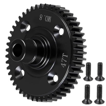 Steel Mod 0.8/32P 47T Center Diff Spur Gear for Tra-xxas Mini Maxx | WD Mini XRT VXL-3S Monster 1:16 Truck Upgrades