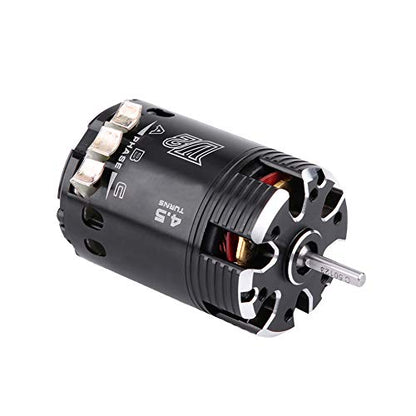 Karlak HighPerformance 540 4.5T V2 Sensored Brushless Motor for 1/10 Electric RC Racing Car Durable Metal Black 1 Piece