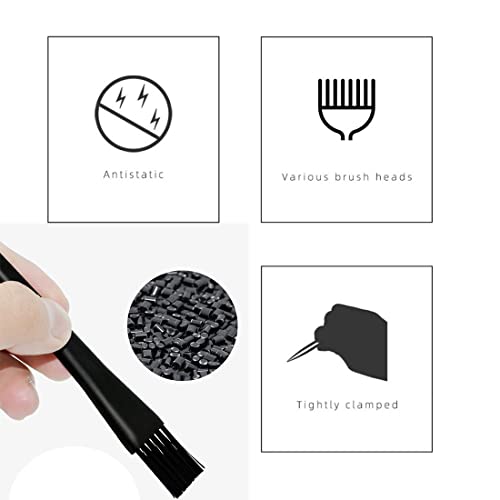 ELANE 6 Pcs Small Cleaning Brushes for Tight Spaces,Brushes for Cleaning Brush for Electronics,Brush for Cleaning Small Objects