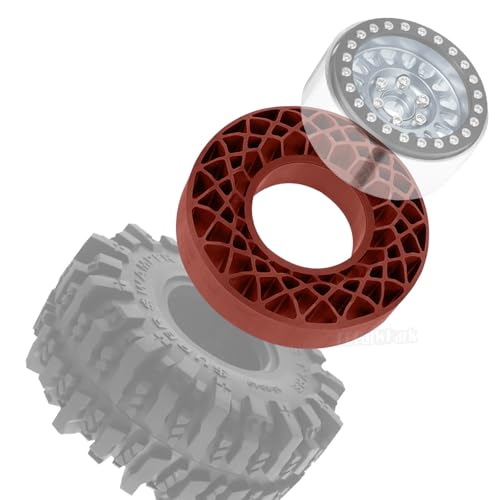 RC 1.9" Waterproof Silicone Wheel Tires for 1/10 RC Crawler Car,SCX10 TRX4 Capra RXB10 TF2 Gen7 Gen8,BRCatWPark RC 1.9" Tires Waterproof Inner Filler,Brown