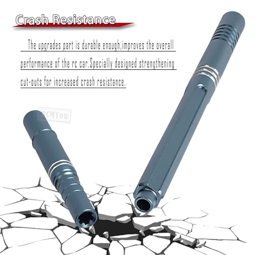 Aluminum RC Center Slider Driveshaft Upgrades Part for 1/10 Kraton 4x4 4S V2 BLX,Outcast 4x4 4S V2 BLX,Center Slider CVD Hops Up,Titanium - color: Titanium - Parts