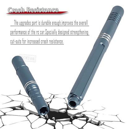 Aluminum RC Center Slider Driveshaft Upgrades Part for 1/10 Kraton 4x4 4S V2 BLX,Outcast 4x4 4S V2 BLX,Center Slider CVD Hops Up,Titanium - color: Titanium - Parts