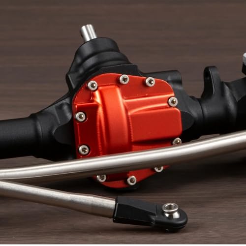 Aluminum Offset Straight Axle with Panhard Mount for Vanquish VS4-10 SCX10 II 1/10 RC Crawler Cheater Rigs (Black Front Rear) - color: Black Front Rear