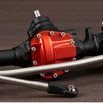 Aluminum Offset Straight Axle with Panhard Mount for Vanquish VS4-10 SCX10 II 1/10 RC Crawler Cheater Rigs (Black Front Rear) - color: Black Front Rear