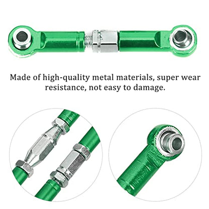 6Pcs Metal RC Car Tie Rods,RC Truck Tie Rods,RC Truck Tie Rod Replacement Parts for 1/18 A959 RC Car - color: green