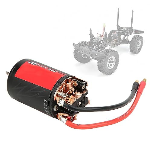 5-Slot 550 Brushed Motor 20T 0.50mm Wire High for /10 RC Crawler Replacement Accessory, Compatible with Axial Cars