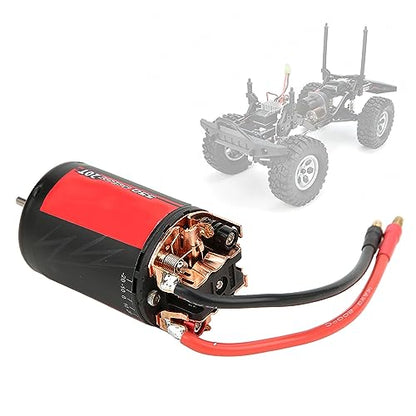 5-Slot 550 Brushed Motor 20T 0.50mm Wire High for /10 RC Crawler Replacement Accessory, Compatible with Axial Cars
