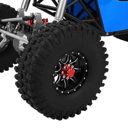 1.9 inch Metal Beadlock Wheel Rims Hubs for Axial SCX10 I II III 90046 SCX10 PRO Capra TRX4 RC4WD D90 1/10 RC Rock Crawler Upgrade Part