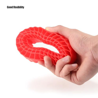 1.9 Inch Silicone Rubber Insert Foam Fit for 118-122mm 4.75" OD 1.9" Wheel Tires Inserts for 1/10 RC Crawler Accessories (Red) - color: Red