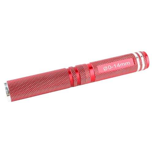 RC Body Reamer 0-14mm Hole Puncher with Sleeve & Curved & Straight Scissors & 8 Pieces Body Clips Set Cars Body Mounting for RC Vehicle Truck Plastic Body Shell Cover Hobby Repair Tools (Red) - color: Red
