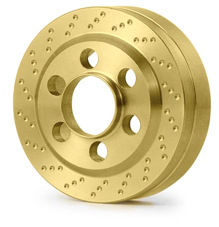 MORLORDY 4PCS RC Brass 1.9 Beadlock Wheels Weights for 1/10 Scale SCX10 D90 Wraith 90048 90018 RR10 RC Wheel Weights Accessories - size: 1.9 Inch