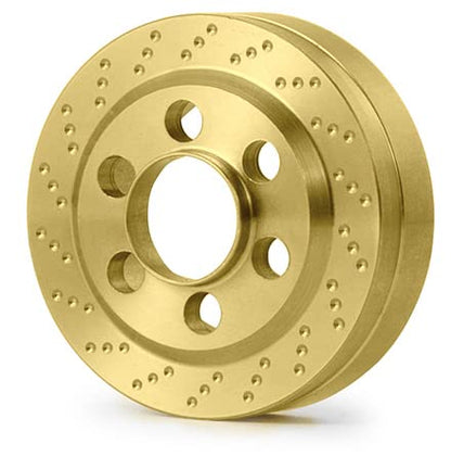 MORLORDY 4PCS RC Brass 1.9 Beadlock Wheels Weights for 1/10 Scale SCX10 D90 Wraith 90048 90018 RR10 RC Wheel Weights Accessories - size: 1.9 Inch