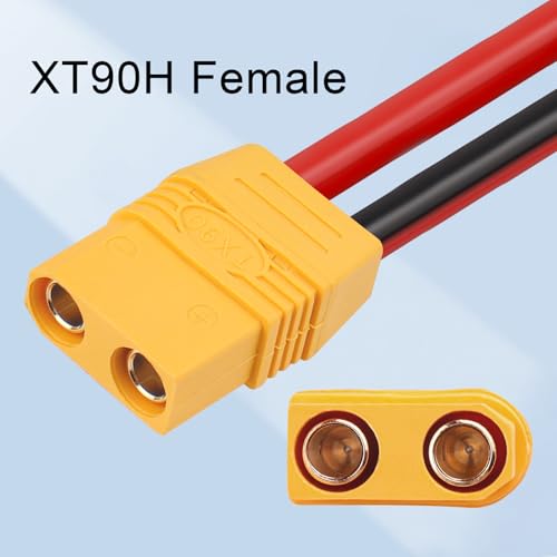 3 Pairs XT90H XT90 Plug Male and Female Connector with 150mm 10AWG Wire for RC Lipo Battery FPV Racing Drone - size: 15CM-3Pairs