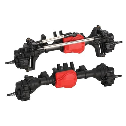 RC Vehicle Axles Compatible with TRX-4 1/10 RC Crawler Car Upgrade Parts RC Car Front Rear Axle Set Upgrade Parts Front Rear Portal Axle Assembly(Color:1Set) - color: 1Set
