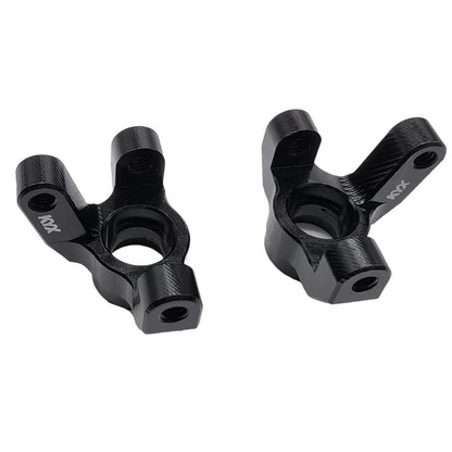 KYX Racing Aluminum Front Steering Knuckle Upgrades Parts Accessories for 1/18 RC Crawler Car LOSI Mini-B Brushed Mini-T Buggy