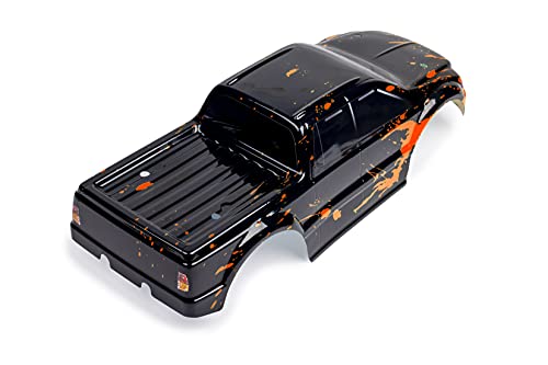SummitLink Custom Body Compatible for T/E Maxx Shell Cover E-Maxx 1/10 Scale RC Car (Truck not Included) (Muddy Orange Over Black) - style: Muddy Orange Over Black
